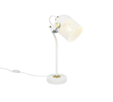Lámpara de sobremesa Trio Mixa LED blanco mate 2700K 45cm 548200131