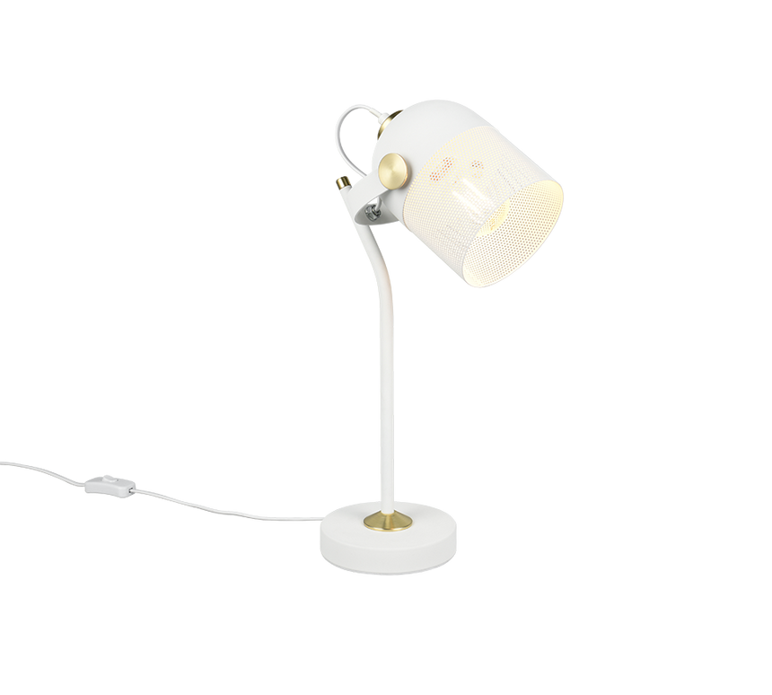 Lámpara de sobremesa Trio Mixa LED blanco mate 2700K 45cm 548200131