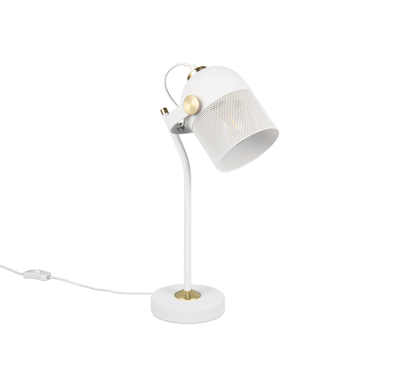 Lámpara de sobremesa Trio Mixa LED blanco mate 2700K 45cm 548200131