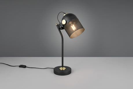 Lámpara de sobremesa Trio Mixa LED negro mate 2700K 45cm 548200132