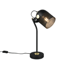 Lámpara de sobremesa Trio Mixa LED negro mate 2700K 45cm 548200132