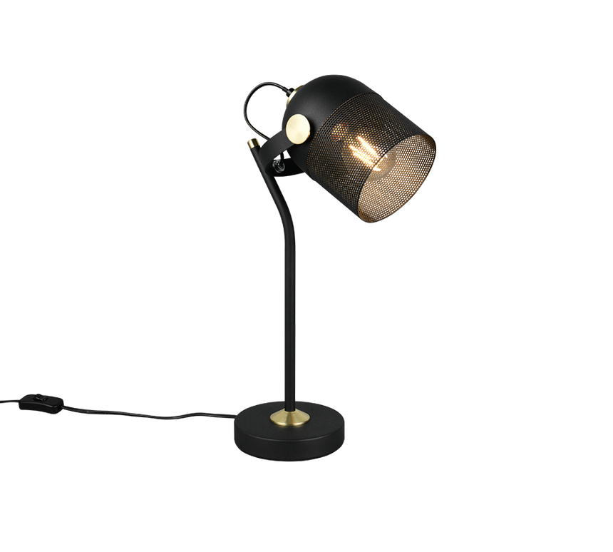 Lámpara de sobremesa Trio Mixa LED negro mate 2700K 45cm 548200132