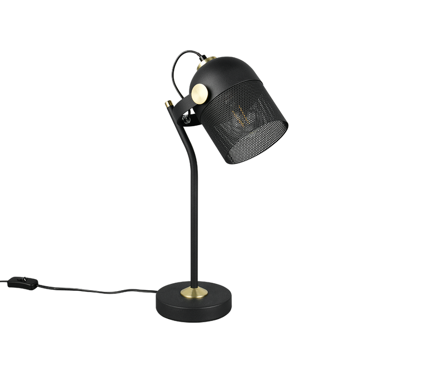 Lámpara de sobremesa Trio Mixa LED negro mate 2700K 45cm 548200132