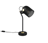 Lámpara de sobremesa Trio Mixa LED negro mate 2700K 45cm 548200132