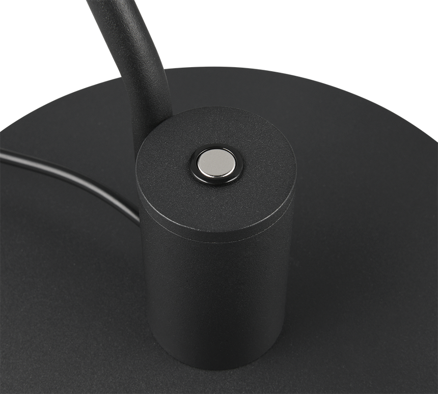 Lámpara de sobremesa Trio Manduro LED negro mate táctil 64cm 549010132