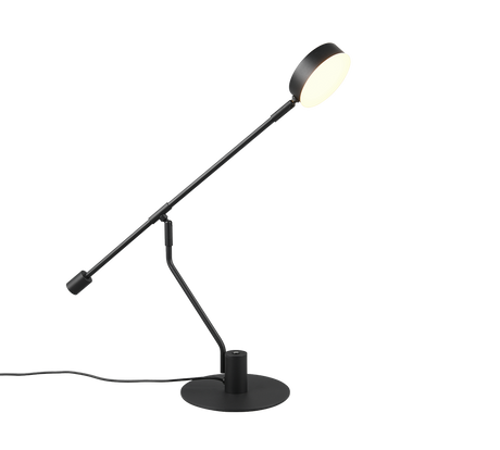 Lámpara de sobremesa Trio Manduro LED negro mate táctil 64cm 549010132