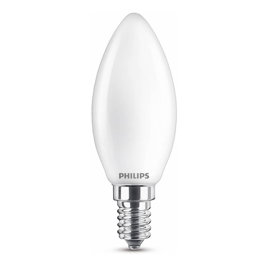 Bombilla LED Vela Philips Classic mate B35 40W E14 4000K 470lm 762650 - imagen 3