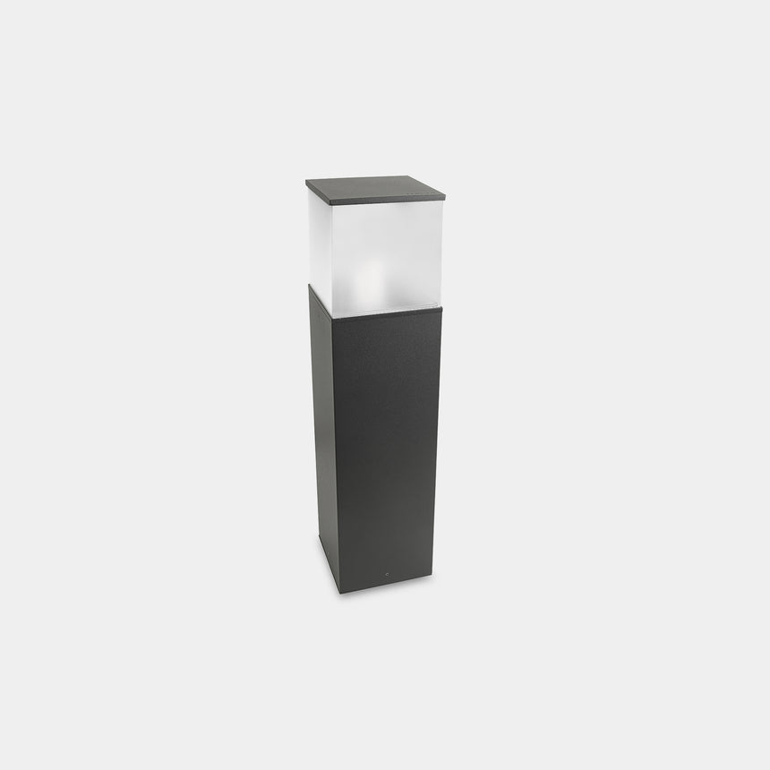 LedsC4 Baliza Cubik E27 60cm E27 15 gris urbano 55-9488-Z5-M3