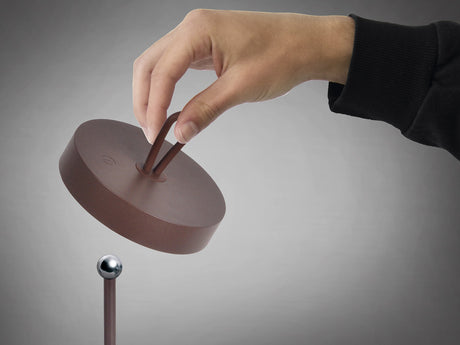 Lámpara de sobremesa Schuller Gong LED corten 3000K exterior IP54 35cm vista 4