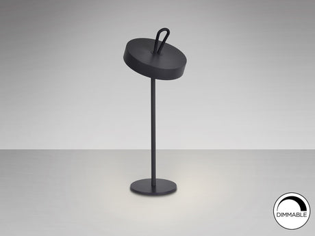 Lámpara de sobremesa Schuller Gong LED negro 3000K exterior IP54 35cm vista 2