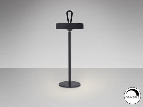 Lámpara de sobremesa Schuller Gong LED negro 3000K exterior IP54 35cm vista 3