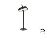 Lámpara de sobremesa Schuller Gong LED negro 3000K exterior IP54 35cm ambiente