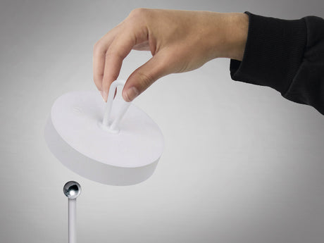 Lámpara de sobremesa Schuller Gong LED blanco 3000K exterior IP54 35cm vista 4