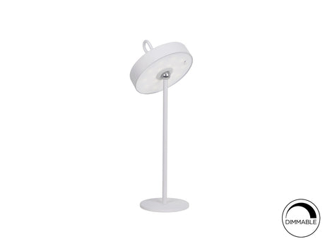 Lámpara de sobremesa Schuller Gong LED blanco 3000K exterior IP54 35cm ambiente