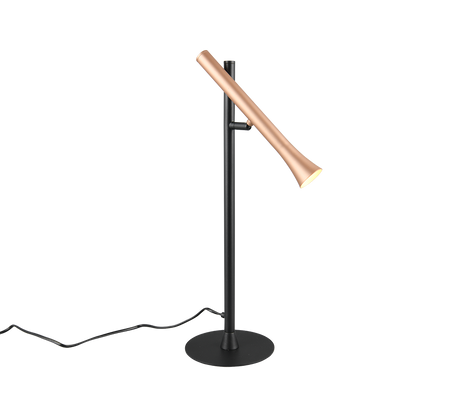 Lámpara de sobremesa Trio Fiato LED negro mate 53cm 552010165