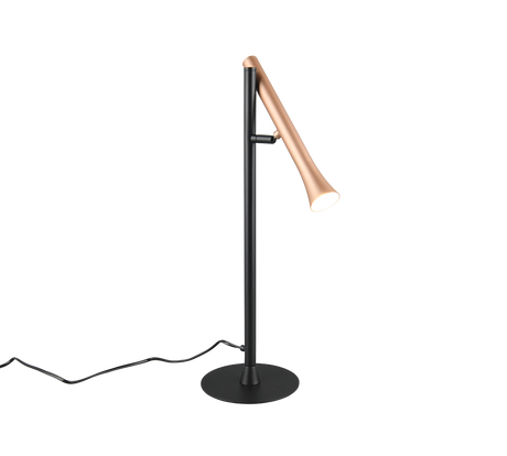 Lámpara de sobremesa Trio Fiato LED negro mate 53cm 552010165