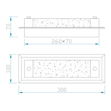 Plafón Tube Mantra gris oscuro 5534