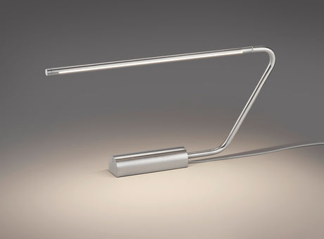 Lámpara de sobremesa Trio Olea LED níquel mate táctil 33cm 554310107