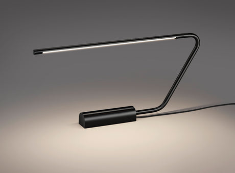 Lámpara de sobremesa Trio Olea LED negro mate táctil 33cm 554310132