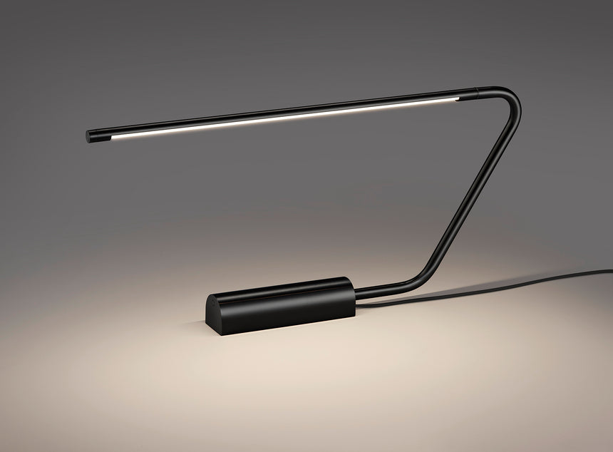 Lámpara de sobremesa Trio Olea LED negro mate táctil 33cm 554310132