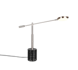 Lámpara de sobremesa Trio Fiore LED níquel mate 65cm 554610107