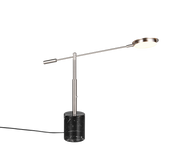 Lámpara de sobremesa Trio Fiore LED níquel mate 65cm 554610107