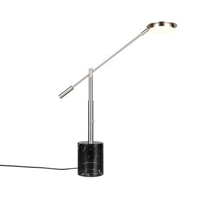 Lámpara de sobremesa Trio Fiore LED níquel mate 65cm 554610107