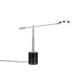 Lámpara de sobremesa Trio Fiore LED níquel mate 65cm 554610107