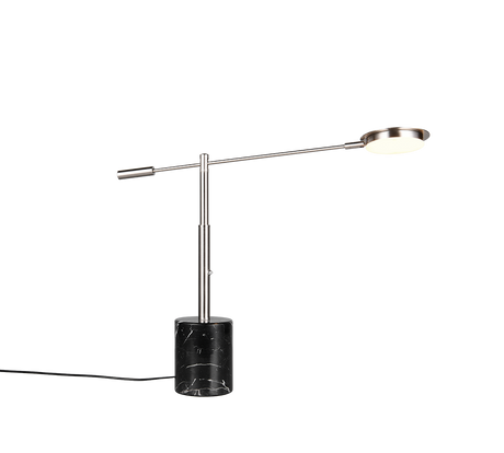 Lámpara de sobremesa Trio Fiore LED níquel mate 65cm 554610107