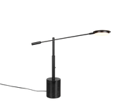 Lámpara de sobremesa Trio Fiore LED negro mate 65cm 554610132