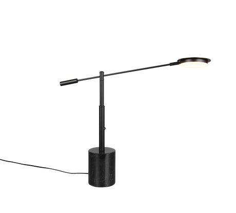 Lámpara de sobremesa Trio Fiore LED negro mate 65cm 554610132