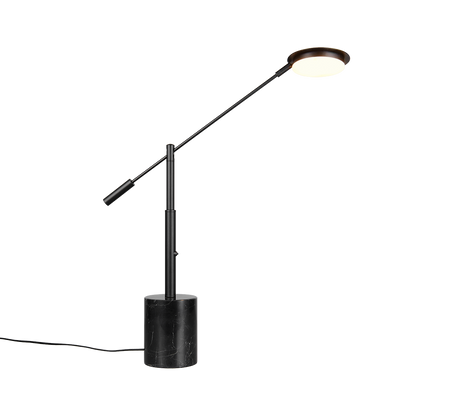 Lámpara de sobremesa Trio Fiore LED negro mate 65cm 554610132