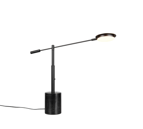 Lámpara de sobremesa Trio Fiore LED negro mate 65cm 554610132