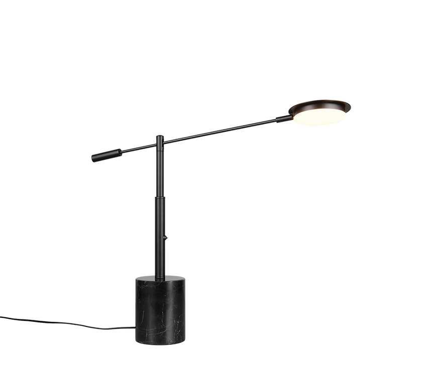 Lámpara de sobremesa Trio Fiore LED negro mate 65cm 554610132