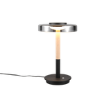 Lámpara de sobremesa Trio Celeste LED negro mate 3000K táctil 35cm 554910132