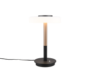 Lámpara de sobremesa Trio Celeste LED marrón café 3000K táctil 35cm 554910165