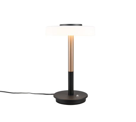 Lámpara de sobremesa Trio Celeste LED marrón café 3000K táctil 35cm 554910165