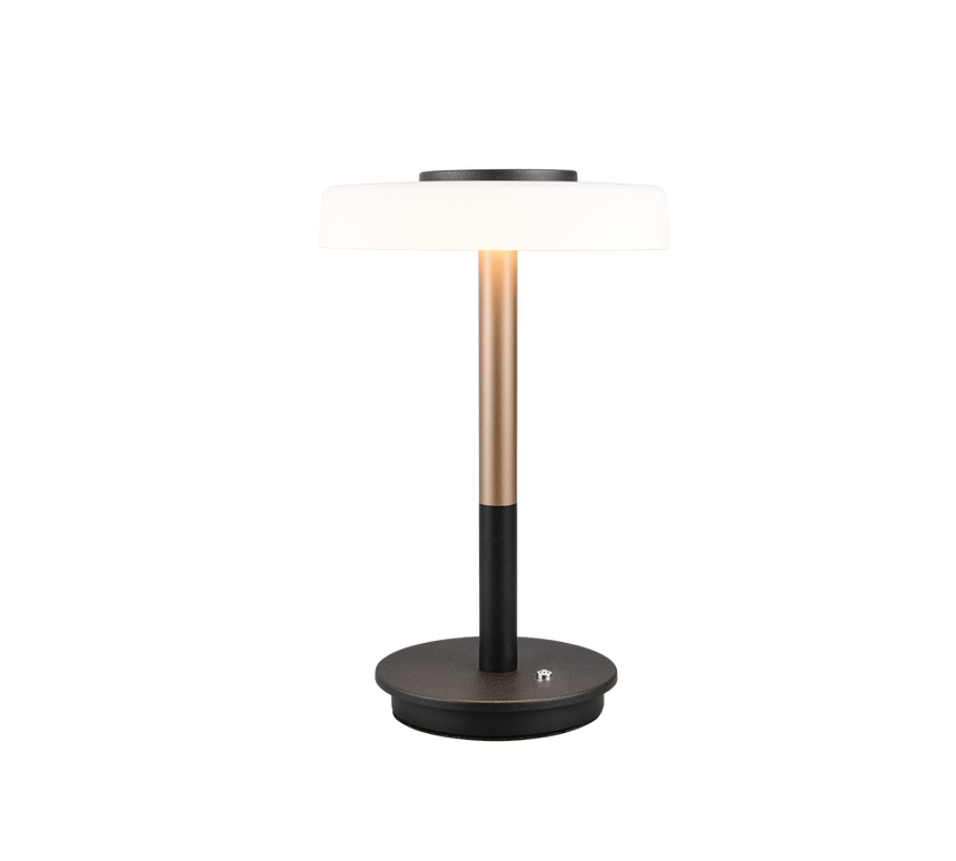 Lámpara de sobremesa Trio Celeste LED marrón café 3000K táctil 35cm 554910165 - vista 3
