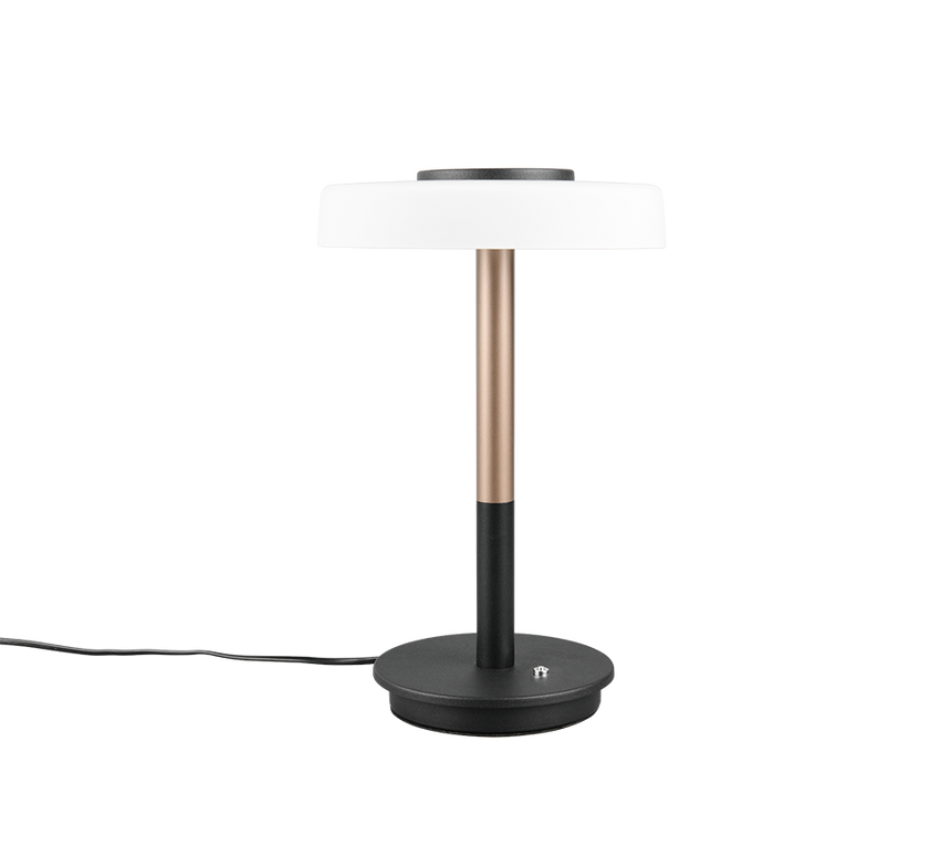 Lámpara de sobremesa Trio Celeste LED marrón café 3000K táctil 35cm 554910165 - vista 4