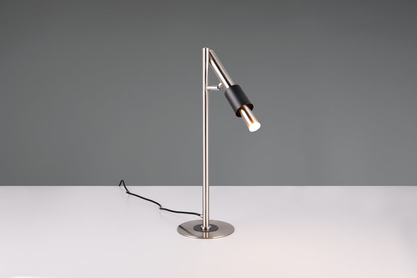 Lámpara de sobremesa Ikaris Trio níquel mate regulable LED Ø22cm 4W 555310107