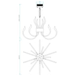 Mantra Versailles Lámpara de techo colgante LED cromo Ø103cm 5560