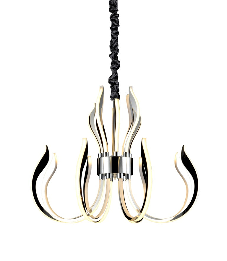 Mantra Versailles Lámpara de techo colgante LED cromo Ø85cm 5561