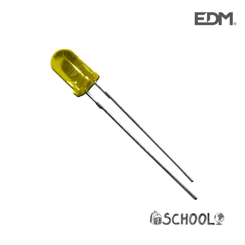 Elektro3 DIODO LED AMARILLO 5MM (MANUALIDADES) 1,9V 8436300957720