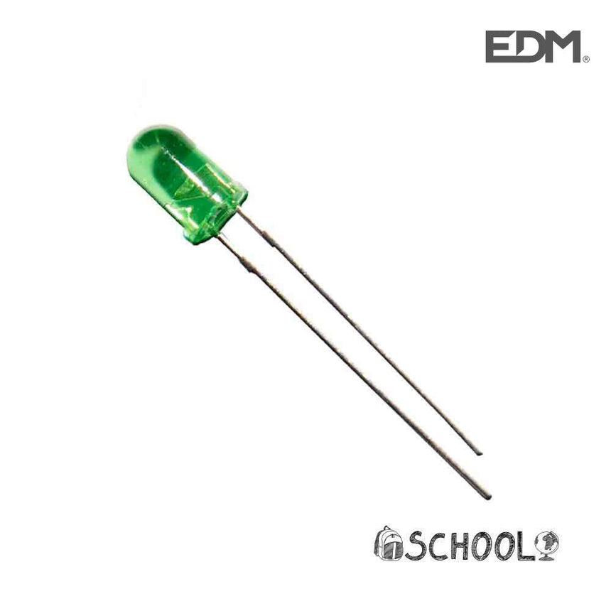Elektro3 DIODO LED VERDE 5MM (MANUALIDADES) 3,2V 8436300758631