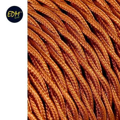 Elektro3 CABLE TEXTIL TRENZADO 2X0,75MM 25MTS C-12 ORO SEDA EURO/MTS 8425998119534