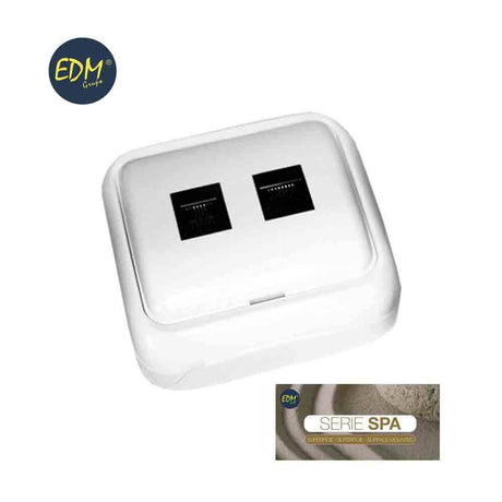 Elektro3 BASE TELEFONO Y ADSL SUPERFICIE "SERIE SPA"(BOLSA BLISTER) 8425998431544