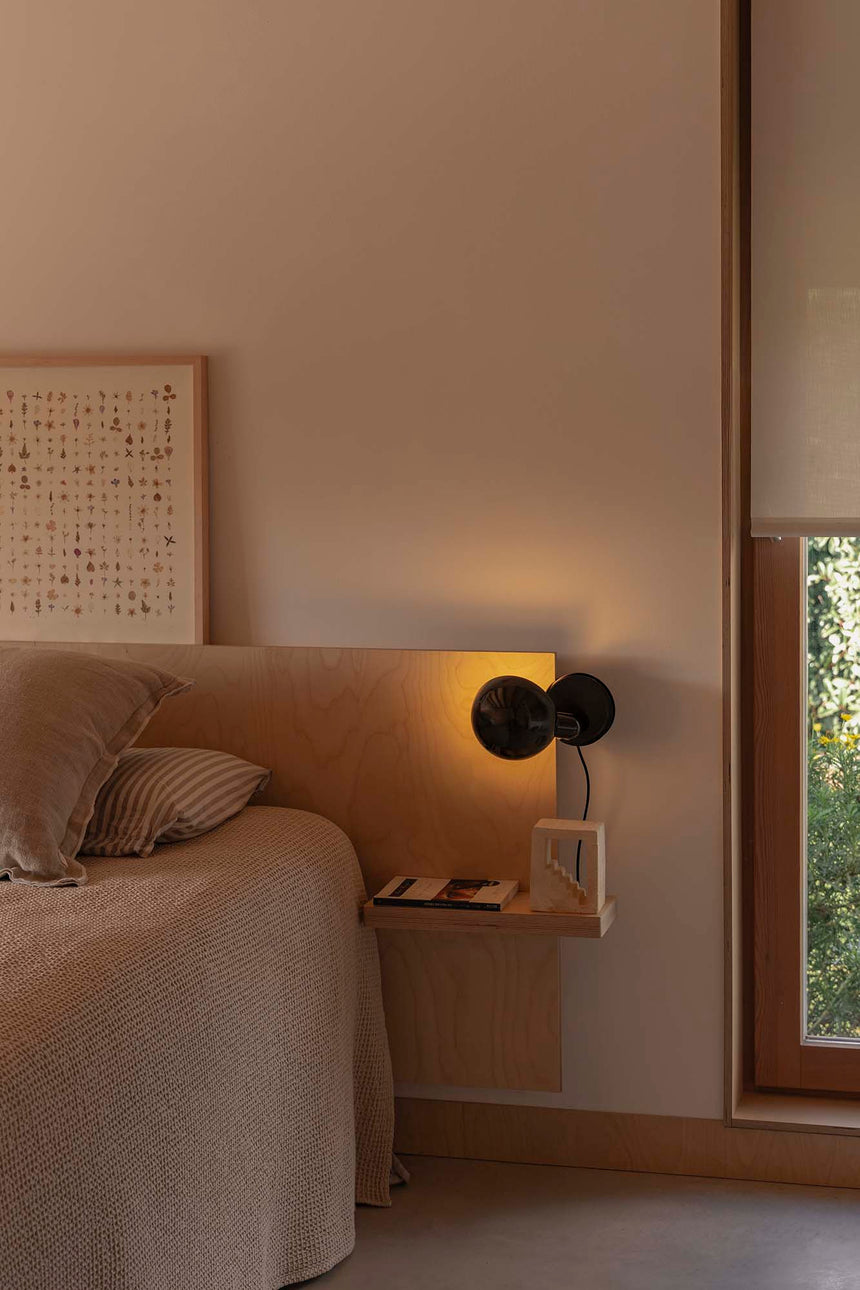 Lámpara de mesa Faro Bela E27 LED negro brillo 56100