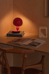 Lámpara de mesa Faro Bela E27 LED rojo brillo 56103