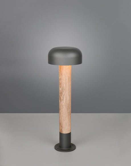 Baliza de exterior Trio Fraser imitación de madera 562560135