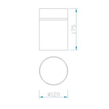 Mantra Aruba Foco Superficie Grande  gris 5628